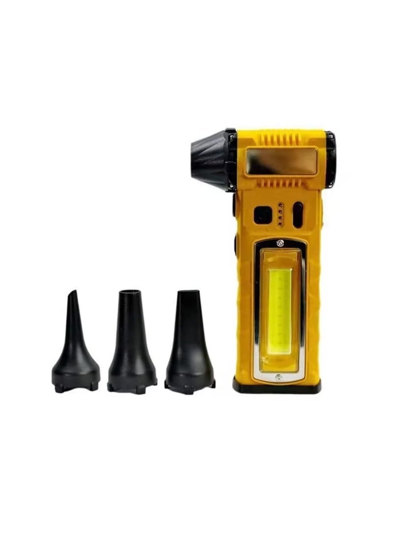 BlueFire 130000RPM Turbo Jet Fan Handheld Electric Air Blower | High-Power Brushless Motor Compressed Air Duster & Hair Dryer | 52m/s Wind Speed | Rechargeable Dual 21700 Batteries | Car Drying, Cleaning, Camping & Emergency Tool - Image 1